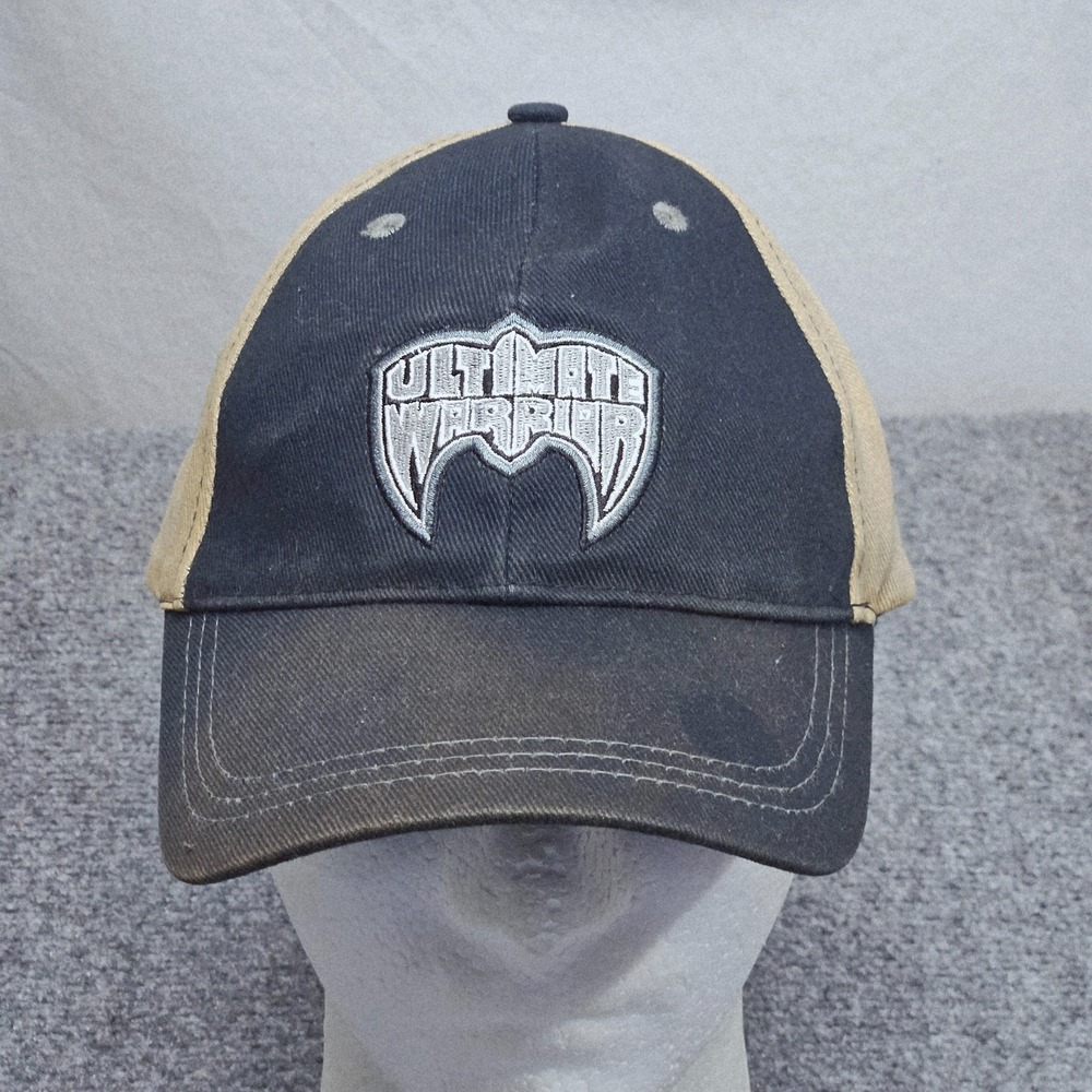 WWE Ultimate Warrior Cap Black Tan Embroidered Wrestling Hat Utility Workwear